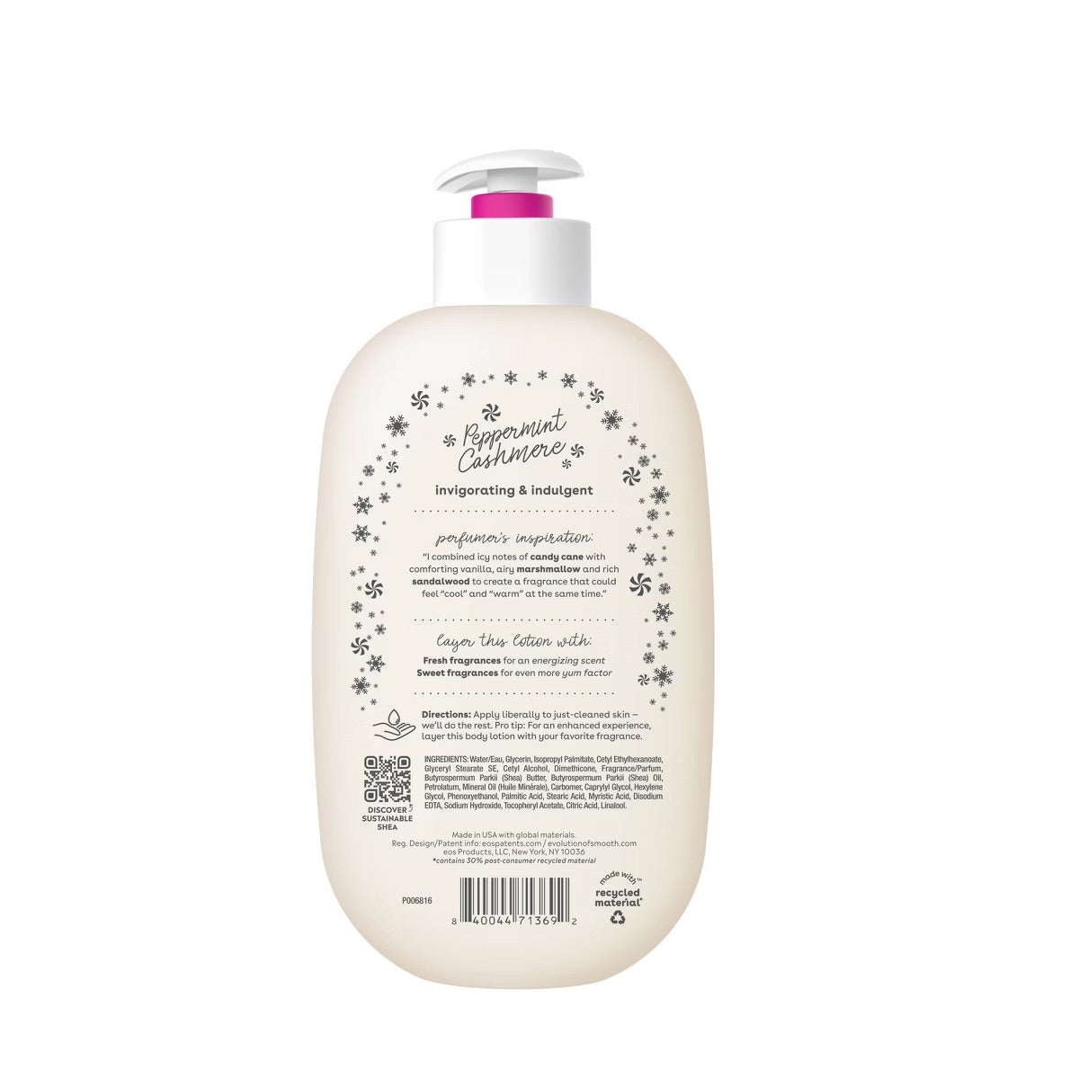 eos – Holiday Body Lotion: Peppermint Cashmere
