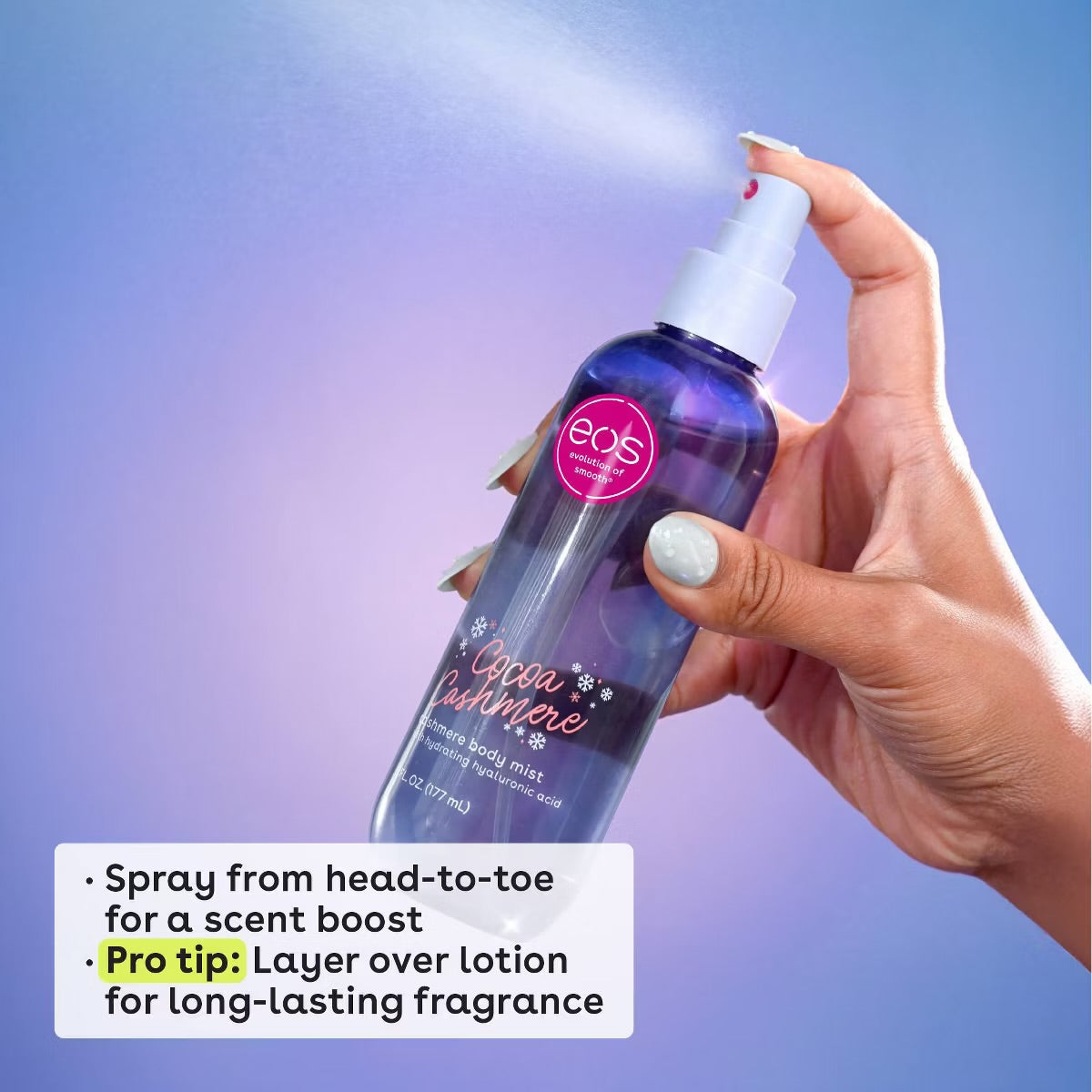 eos – Holiday Body Mist: Cocoa Cashmere (6 fl oz)