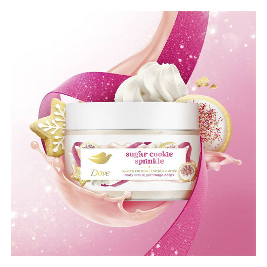 Dove – Limited Edition Holiday Treat Mini Body Scrub Trio (Sugar Cookie Sprinkle, Peppermint, Frosted Plum, 3 x 3.5 oz)