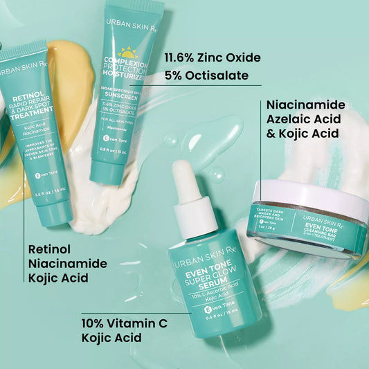 Urban Skin Rx – Even Tone Essentials Starter Kit | 4-Piece Set