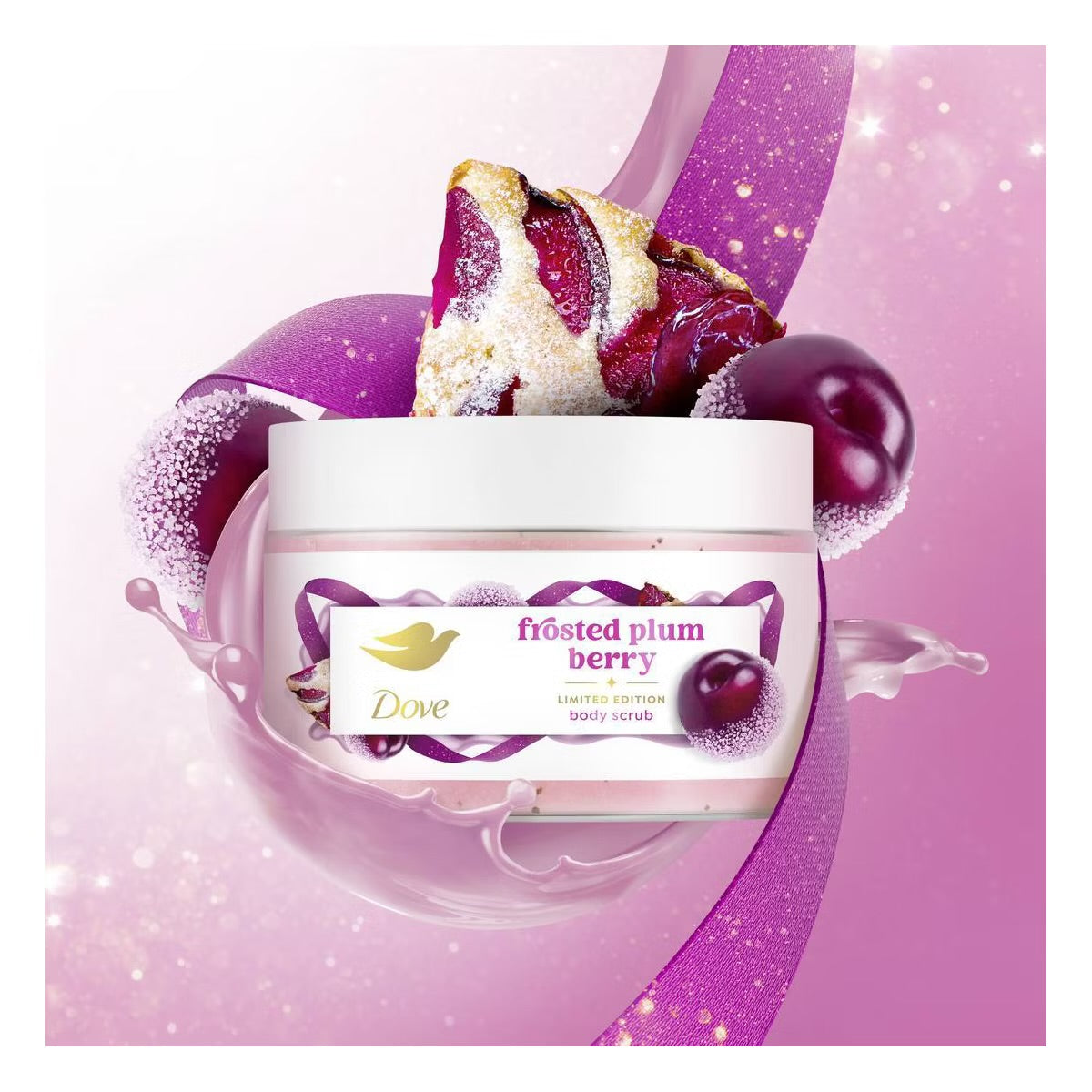 Dove – Limited Edition Holiday Treat Mini Body Scrub Trio (Sugar Cookie Sprinkle, Peppermint, Frosted Plum, 3 x 3.5 oz)