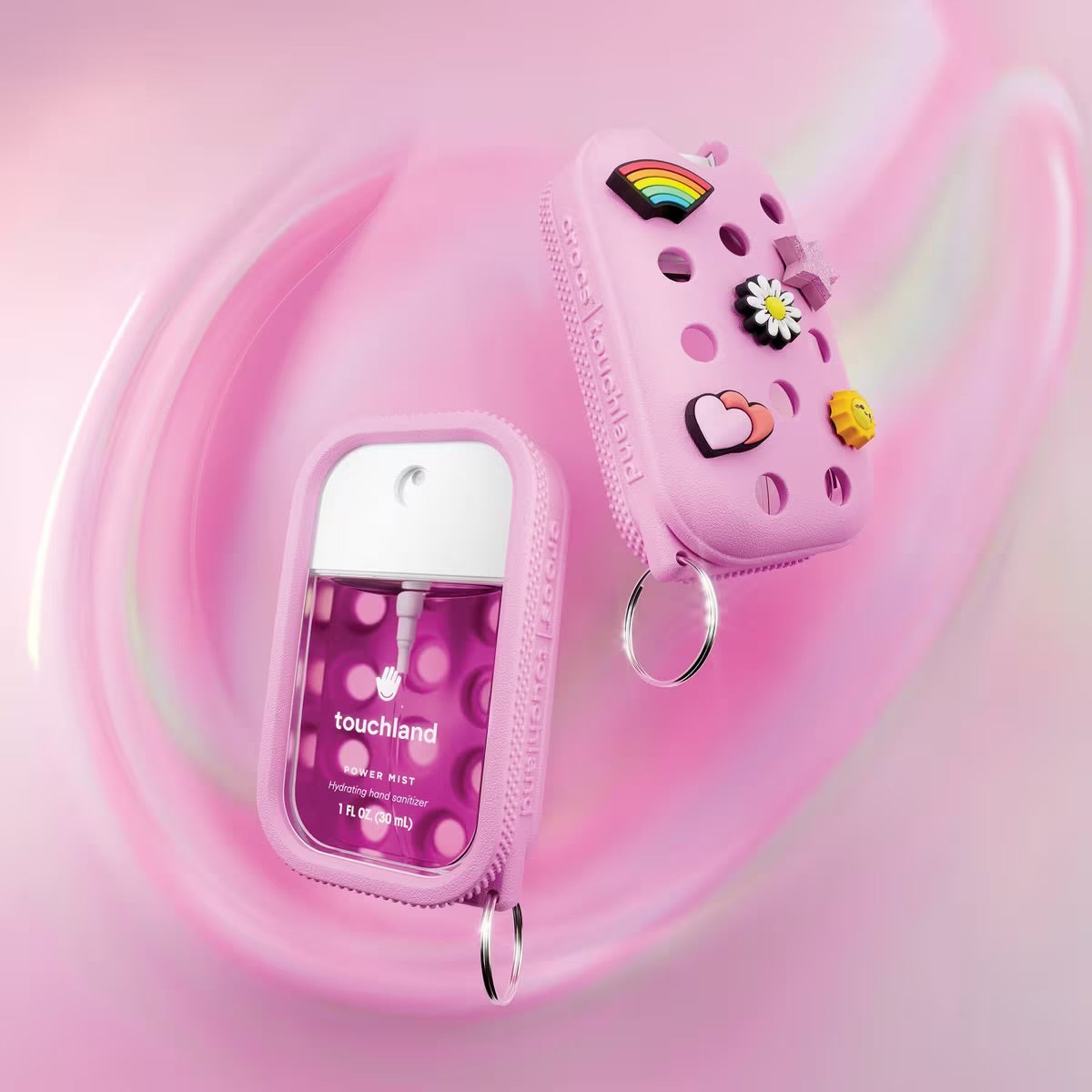 Crocs x Touchland Hand Sanitizer Case - Sugarpop Pink | Limited Edition