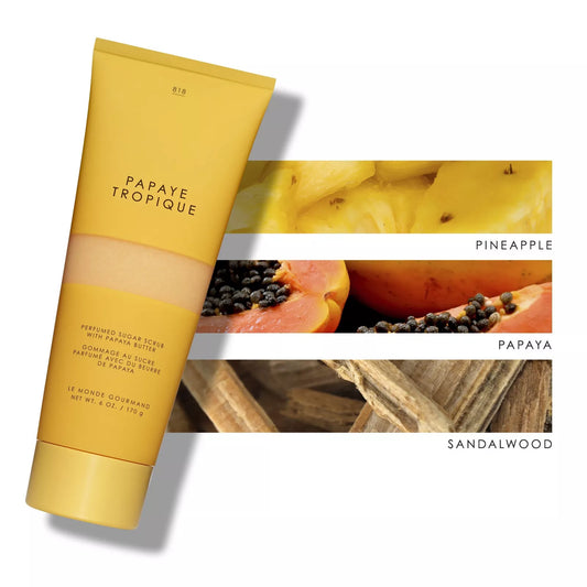 Le Monde Gourmand – Papaye Tropique Perfumed Sugar Scrub (8 oz.)