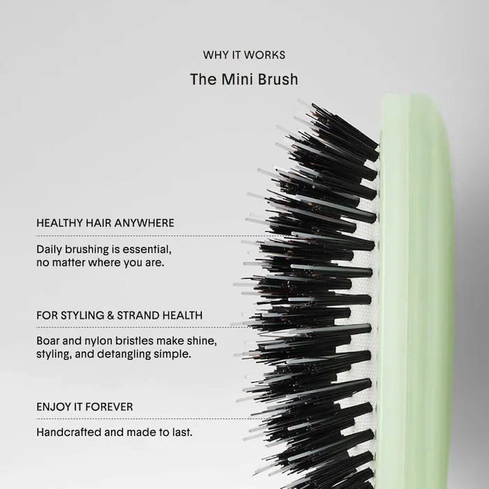 Crown Affair – The Mini Dual-Bristle Boar Hair Brush No. 001