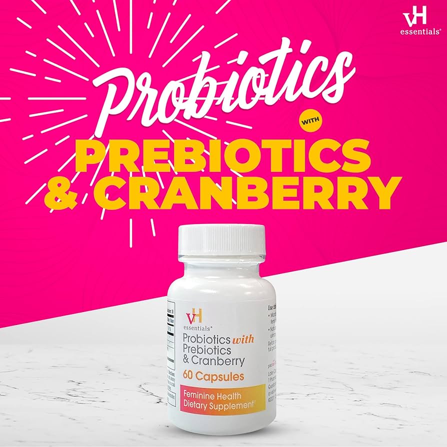 vH Essentials – Women’s Probiotics with Prebiotics, Cranberry & Vitamin C