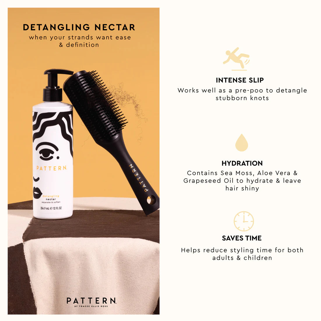 Pattern – Detangling Nectar (3 fl oz / 12 fl oz)