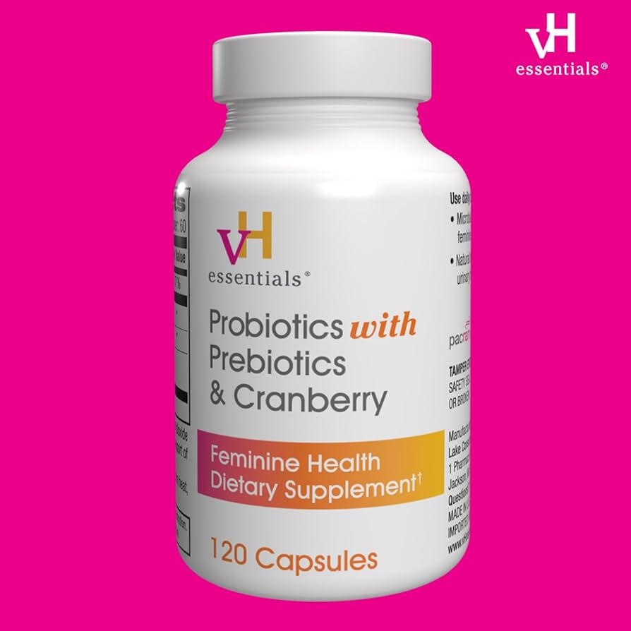 vH Essentials – Women’s Probiotics with Prebiotics, Cranberry & Vitamin C