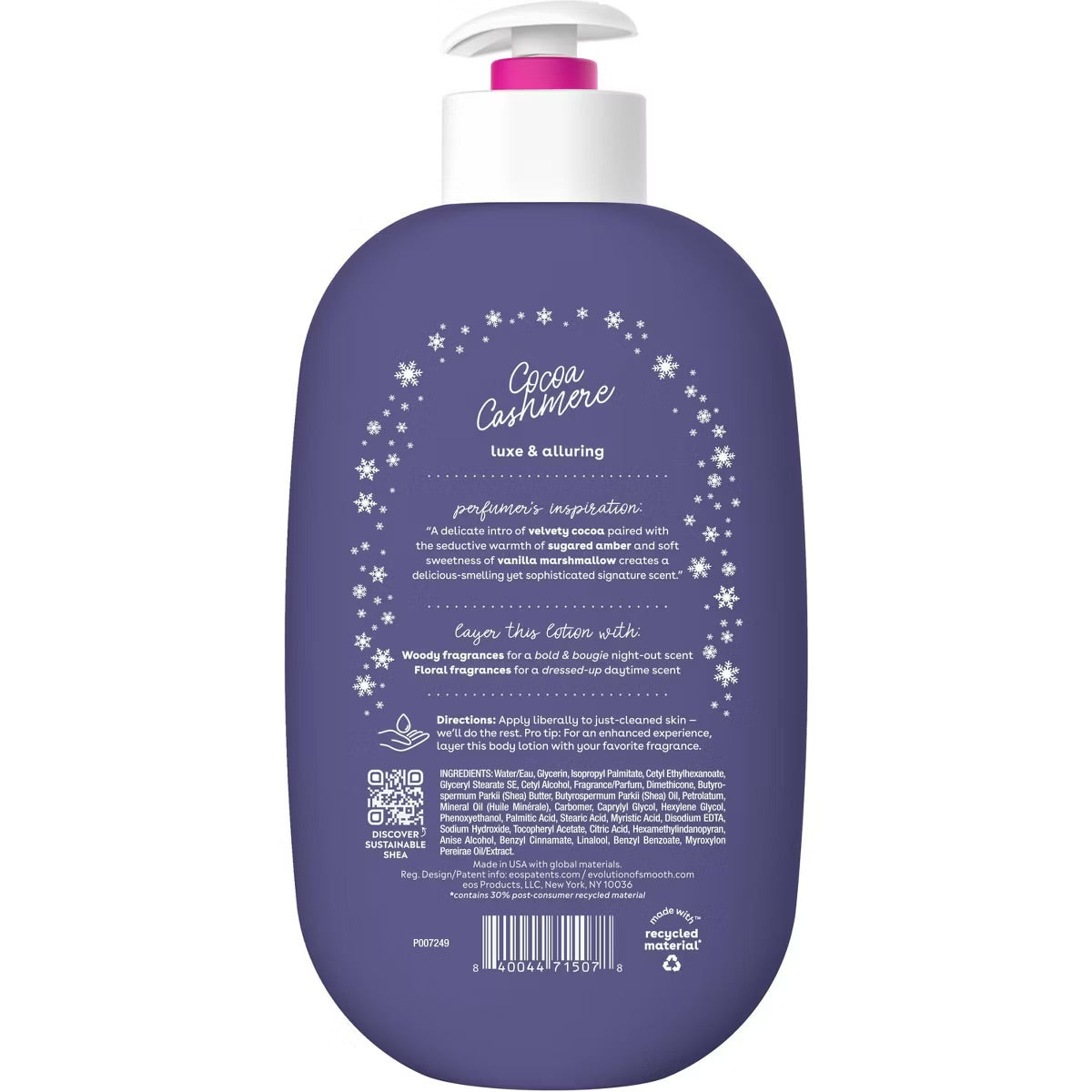 eos – Holiday Body Lotion: Cocoa Cashmere