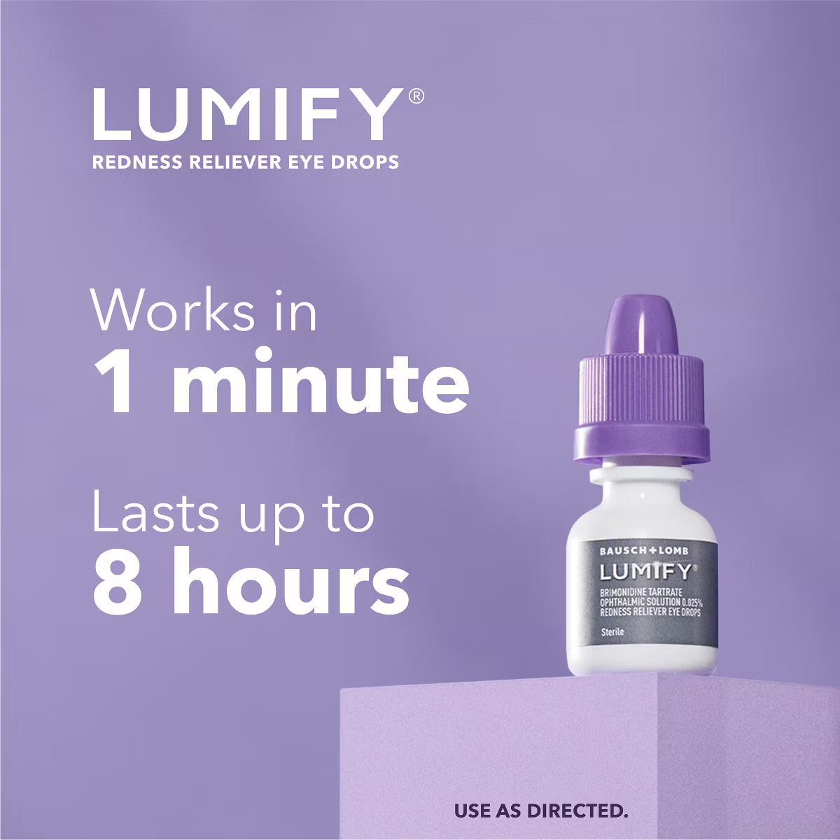 LUMIFY Redness Reliever Eye Drops | 0.08 oz / 2.5 mL