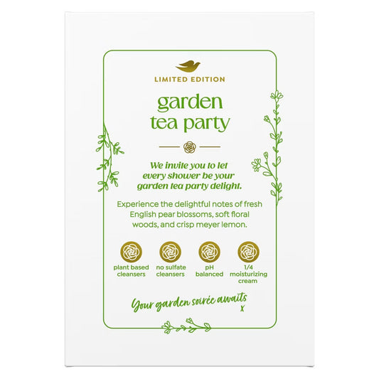 Dove Garden Tea Party Beauty Bar – English Pear Blossom (Limited Edition, 4pk)