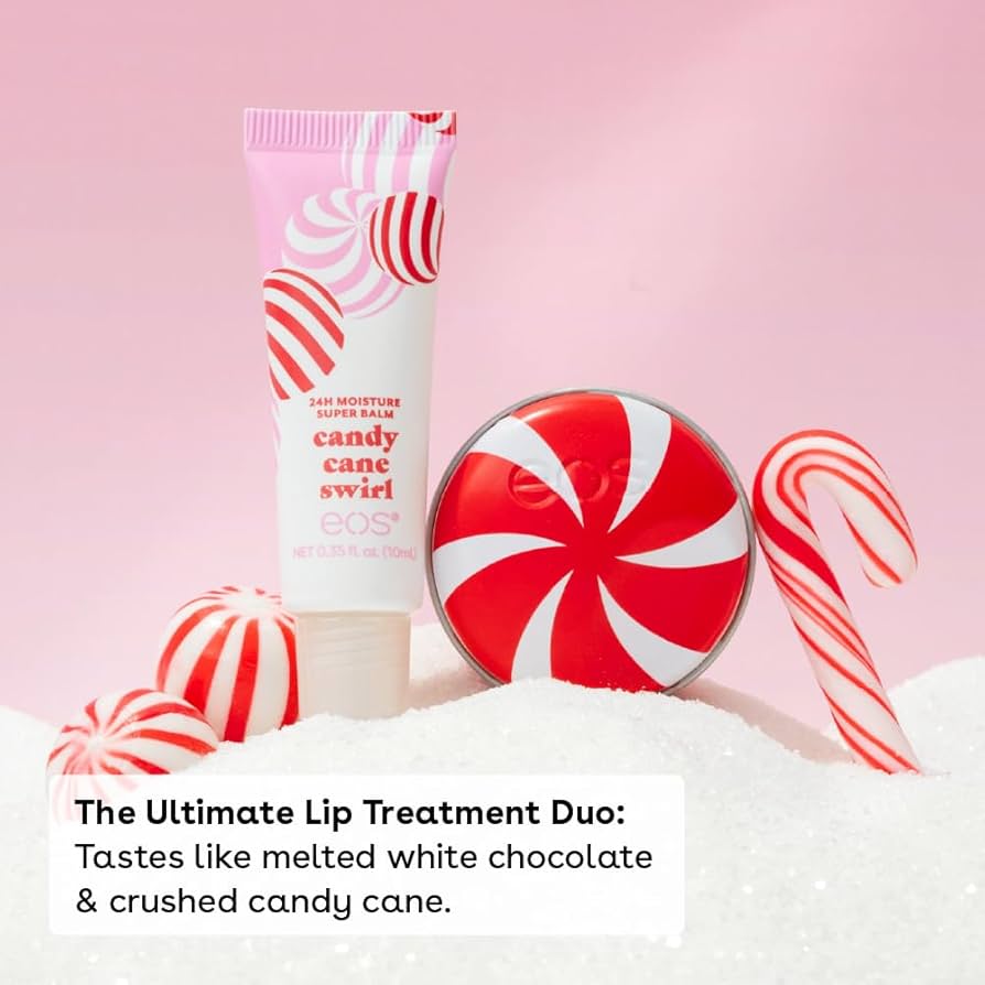 eos – Holiday Lip Treatment Gift Set (Candy Cane Swirl 2-Pack)