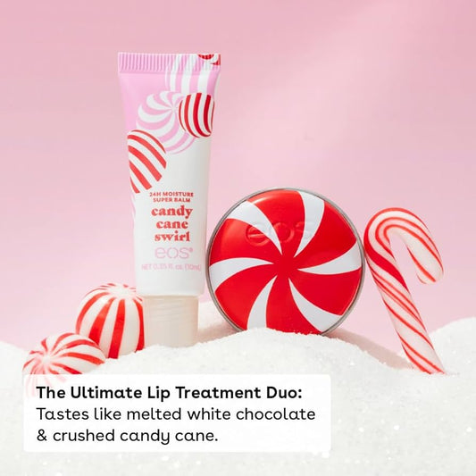 eos – Holiday Lip Treatment Gift Set (Candy Cane Swirl 2-Pack)