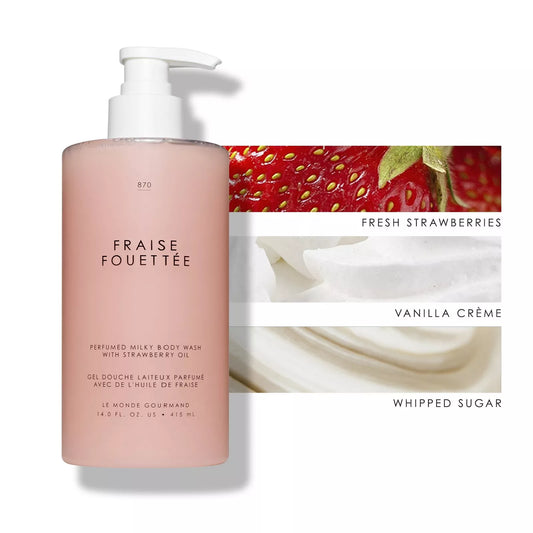 Le Monde Gourmand – Fraise Fouettée Milky Body Wash (10 fl. oz.)