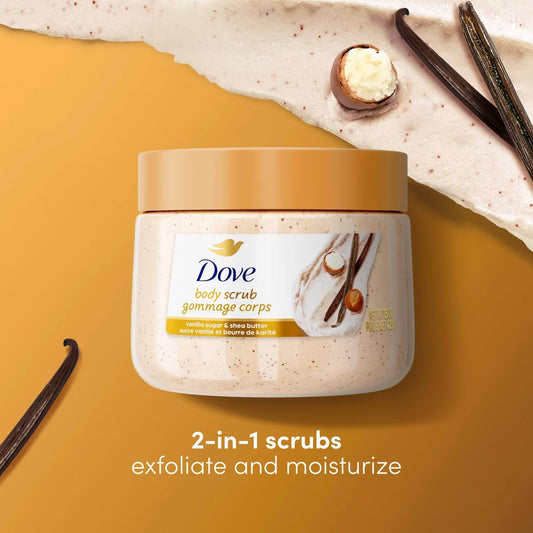 Dove Exfoliating Body Scrub – Vanilla Sugar & Shea Butter