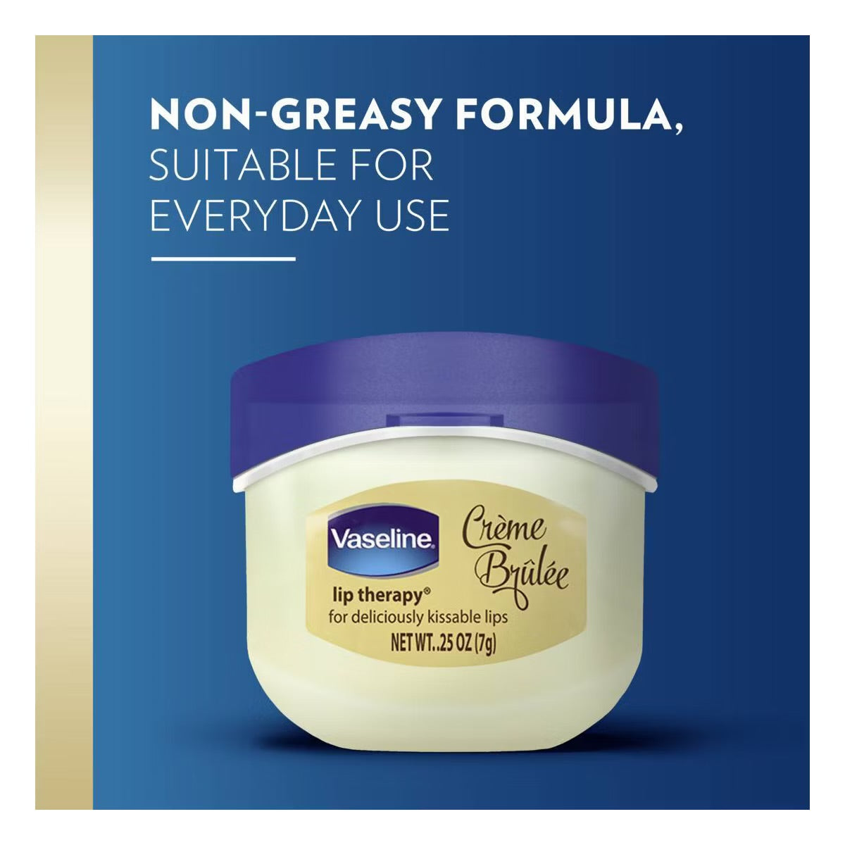 Vaseline Crème Brûlée Cutie Lip Balm – .25oz