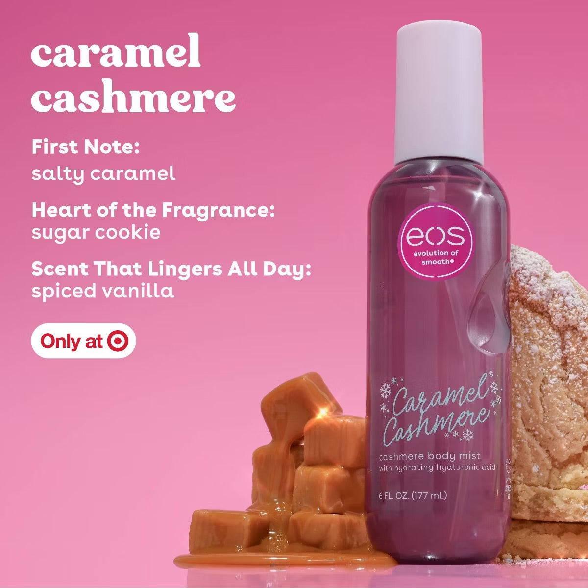 eos – Holiday Body Mist: Caramel Cashmere (6 fl oz)