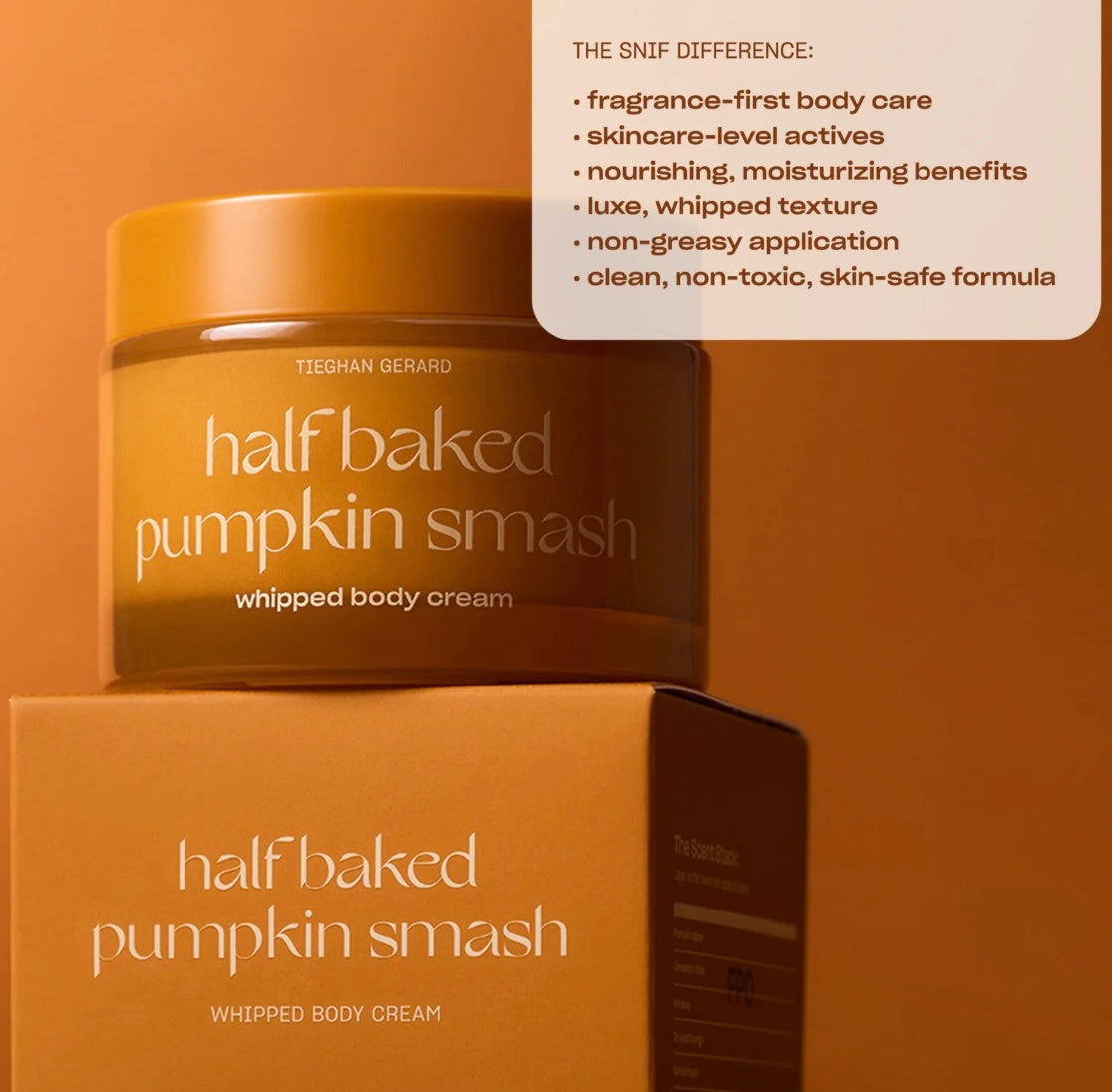 Snif – Half Baked Pumpkin Smash Body Cream (3 oz / 7 oz)