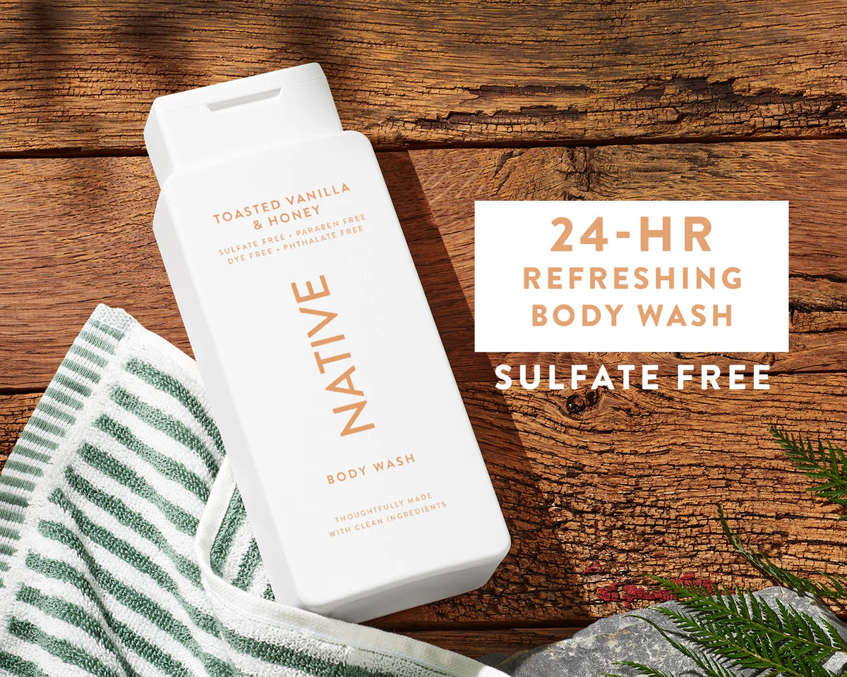 Native Body Wash – Toasted Vanilla & Honey (18 fl oz)