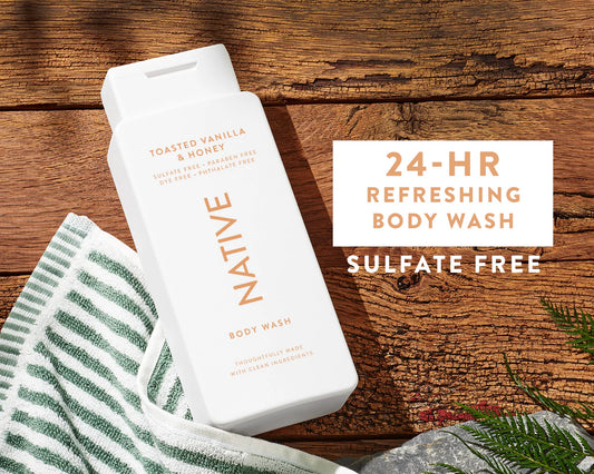 Native Body Wash – Toasted Vanilla & Honey (18 fl oz)