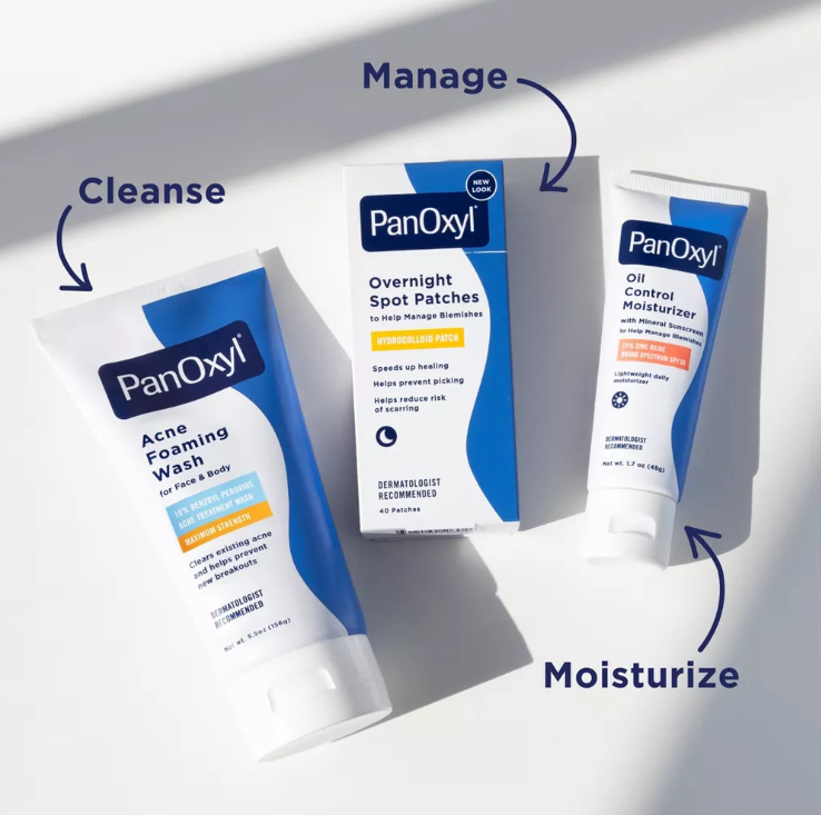 PanOxyl Acne Foaming Wash – 10% Benzoyl Peroxide