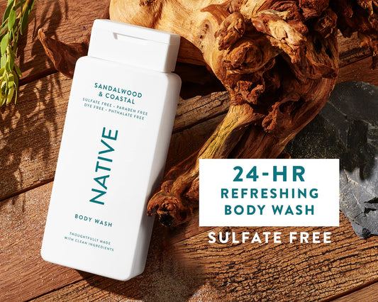 Native Body Wash – Sandalwood & Coastal Breeze (18 fl oz)