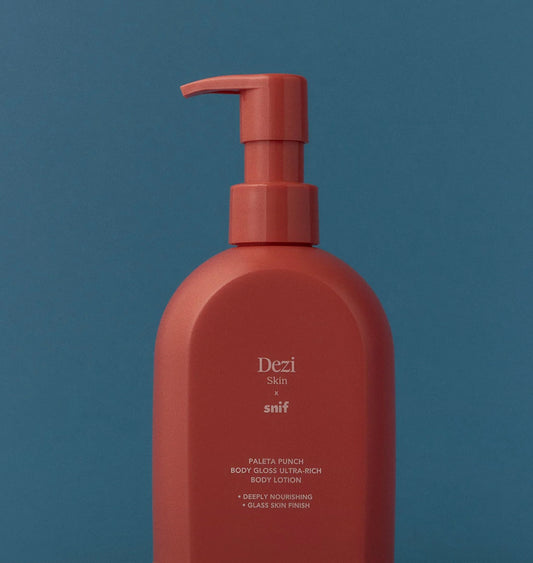 DEZI SKIN x Snif – Body Gloss Lotion (300 ml / 75 ml Travel Size)