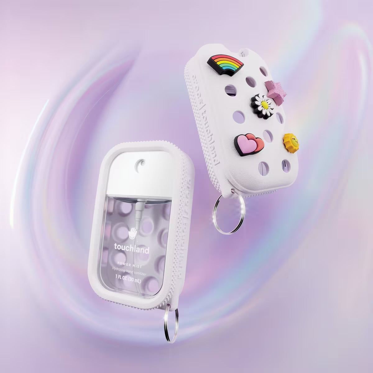Crocs x Touchland Hand Sanitizer Case - Cosmic White | Limited Edition