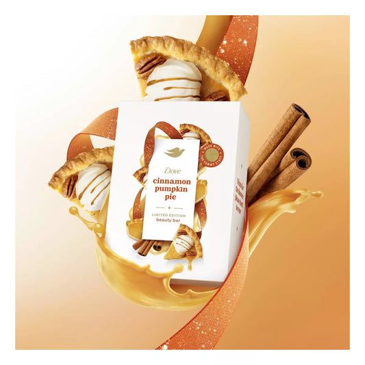 Dove Fall Holiday Treat Beauty Bar – Cinnamon Pumpkin Pie (Limited Edition, 4pk)