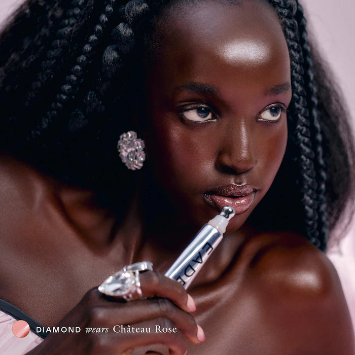 EADEM – Le Chouchou Exfoliating + Softening Peptide Lip Balm - Château Rose - Cool, vintage rose with a golden-champagne pearl finish | Lemon Meringue Pie Scent