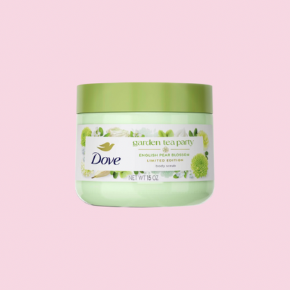 Dove Garden Tea Party Body Scrub – English Pear Blossom (Limited Edition)