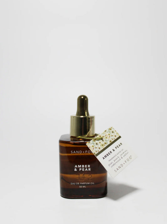 Sand + Fog Amber & Pear Perfume Oil (50ml Dropper)