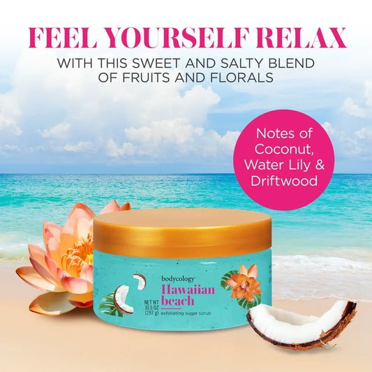 Bodycology Hawaiian Beach Sugar Scrub – 10 fl oz