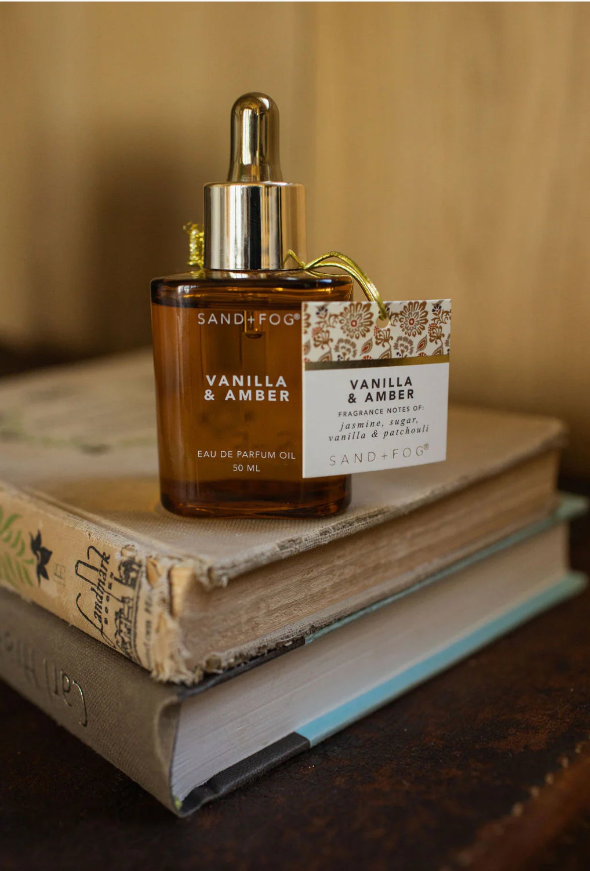 Sand + Fog Vanilla & Amber Perfume Oil (50ml Dropper)
