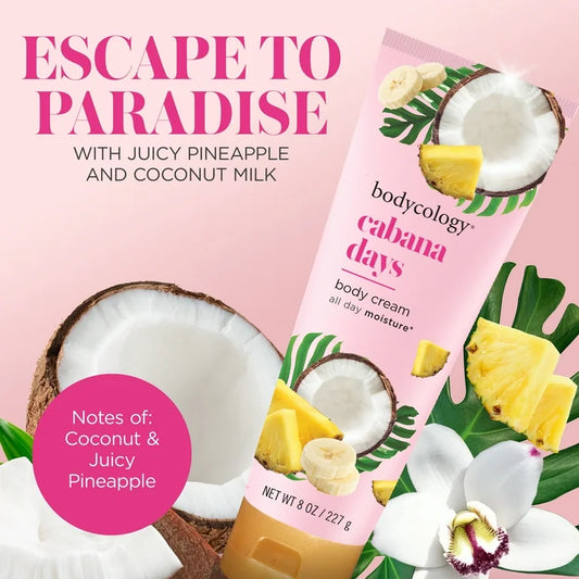 Bodycology Moisturizing Body Cream, Cabana Days – 8 oz
