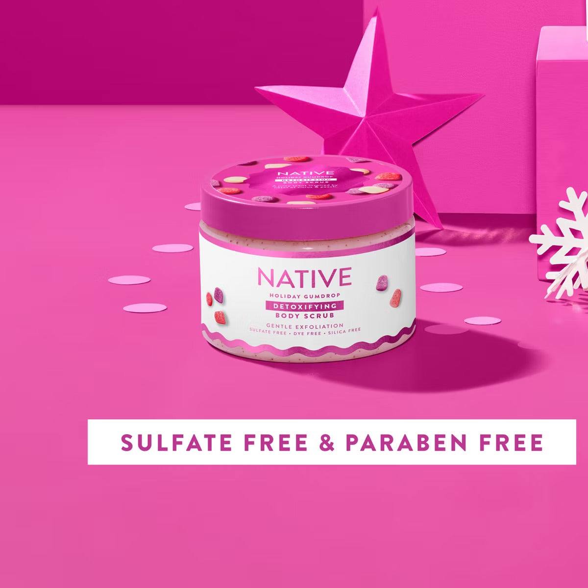 Native Limited Edition Holiday Body Wash Scrub — Gum Drop (12 oz)