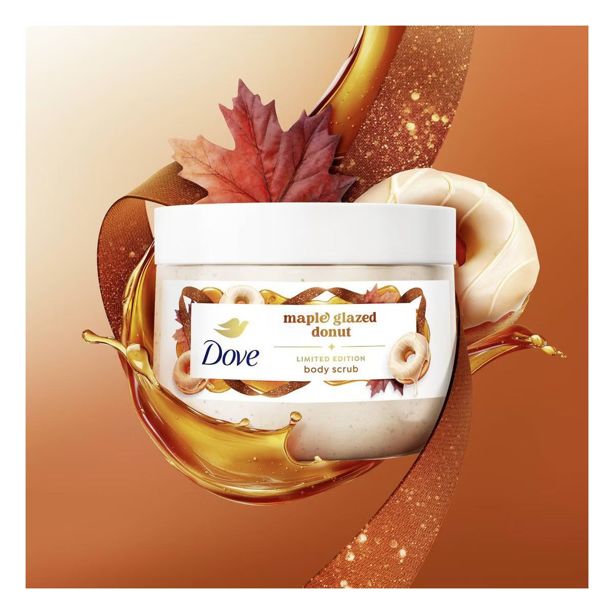 Dove Beauty Holiday Treat Body Scrub – Maple Glazed Donut (Limited Edition, 15 oz)