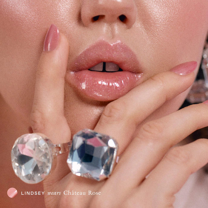 EADEM – Le Chouchou Exfoliating + Softening Peptide Lip Balm - Château Rose - Cool, vintage rose with a golden-champagne pearl finish | Lemon Meringue Pie Scent