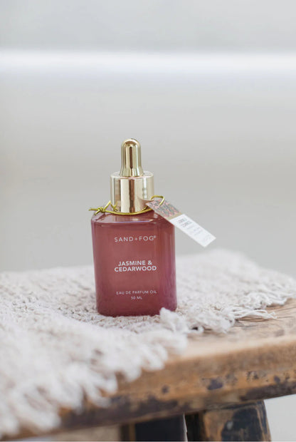 Sand + Fog Jasmine & Cedarwood Perfume Oil (50ml Dropper)
