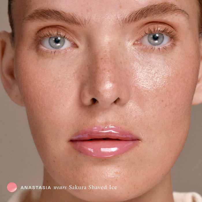 EADEM – Le Chouchou Exfoliating + Softening Peptide Lip Balm - Sakura Shaved Ice - Milky, translucent, neutral-toned pink | Vanilla Latte Scent