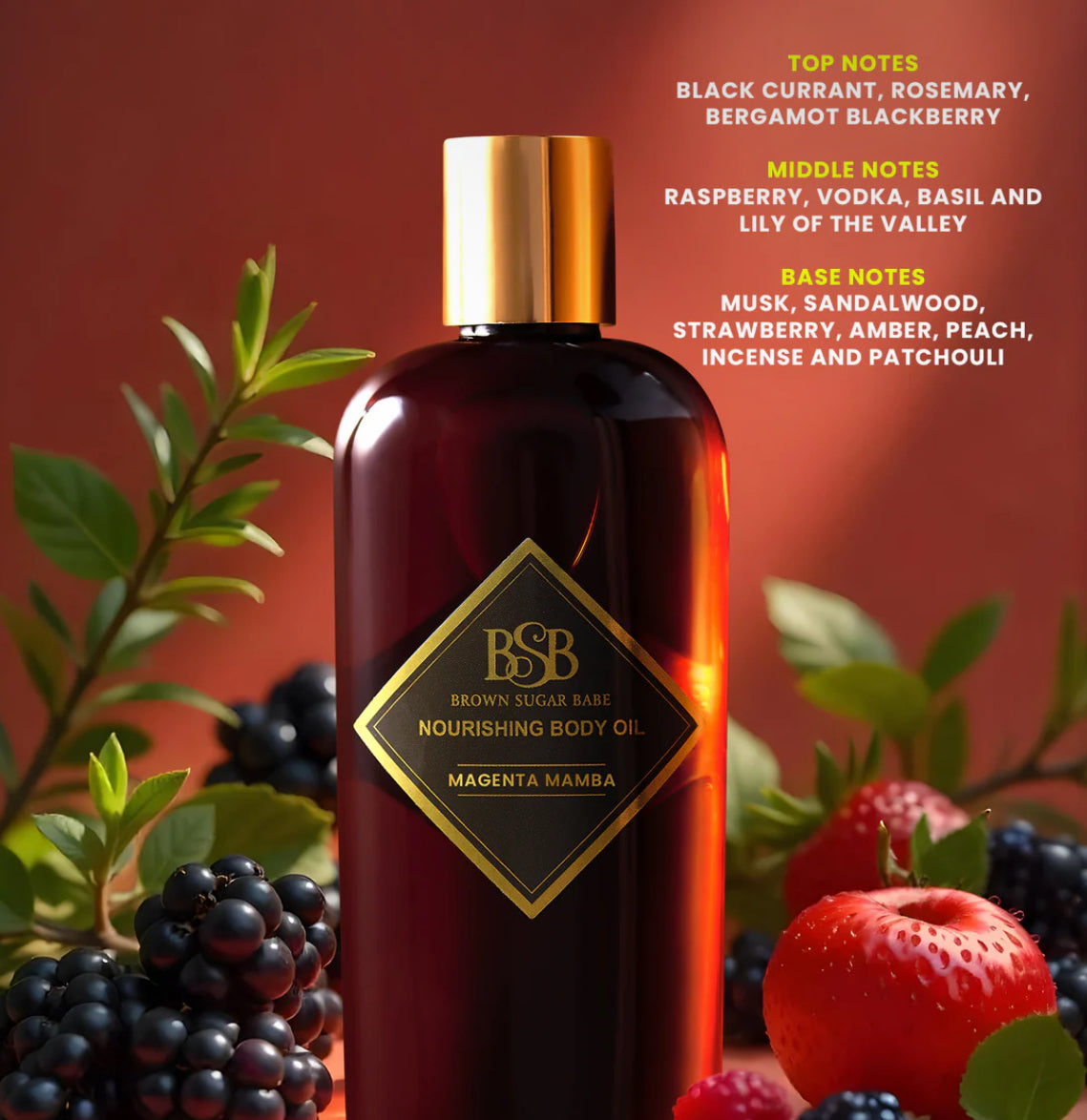 Brown Sugar Babe – Magenta Mamba (Final Stock) (Inspired by Stéphane Humbert Lucas Pink Boa)