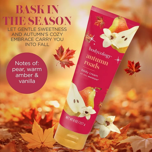 Bodycology Shea Butter Body Cream, Autumn Roads – 8 oz