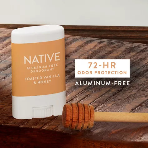 Native Fall Getaway Mini Deodorant – Toasted Vanilla & Honey (0.35 oz)