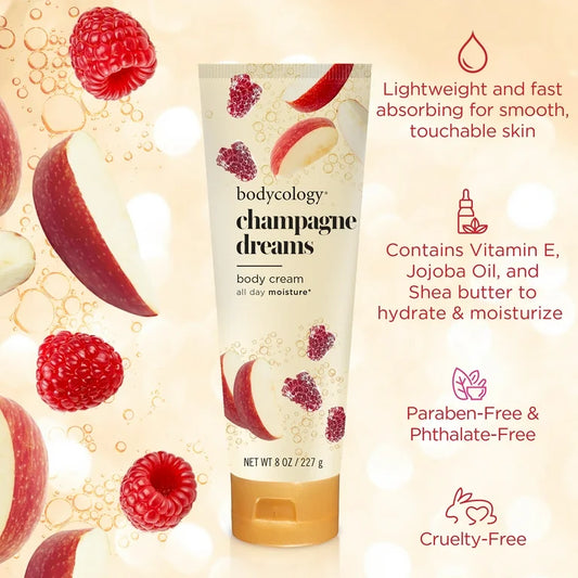 Bodycology Moisturizing Body Cream, Champagne Dreams – 8 oz