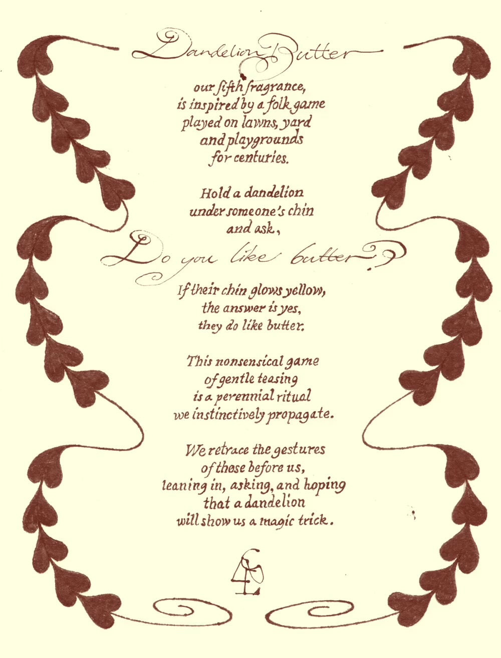 CLUE PERFUMERY – DANDELION BUTTER Eau de Parfum 30 ml