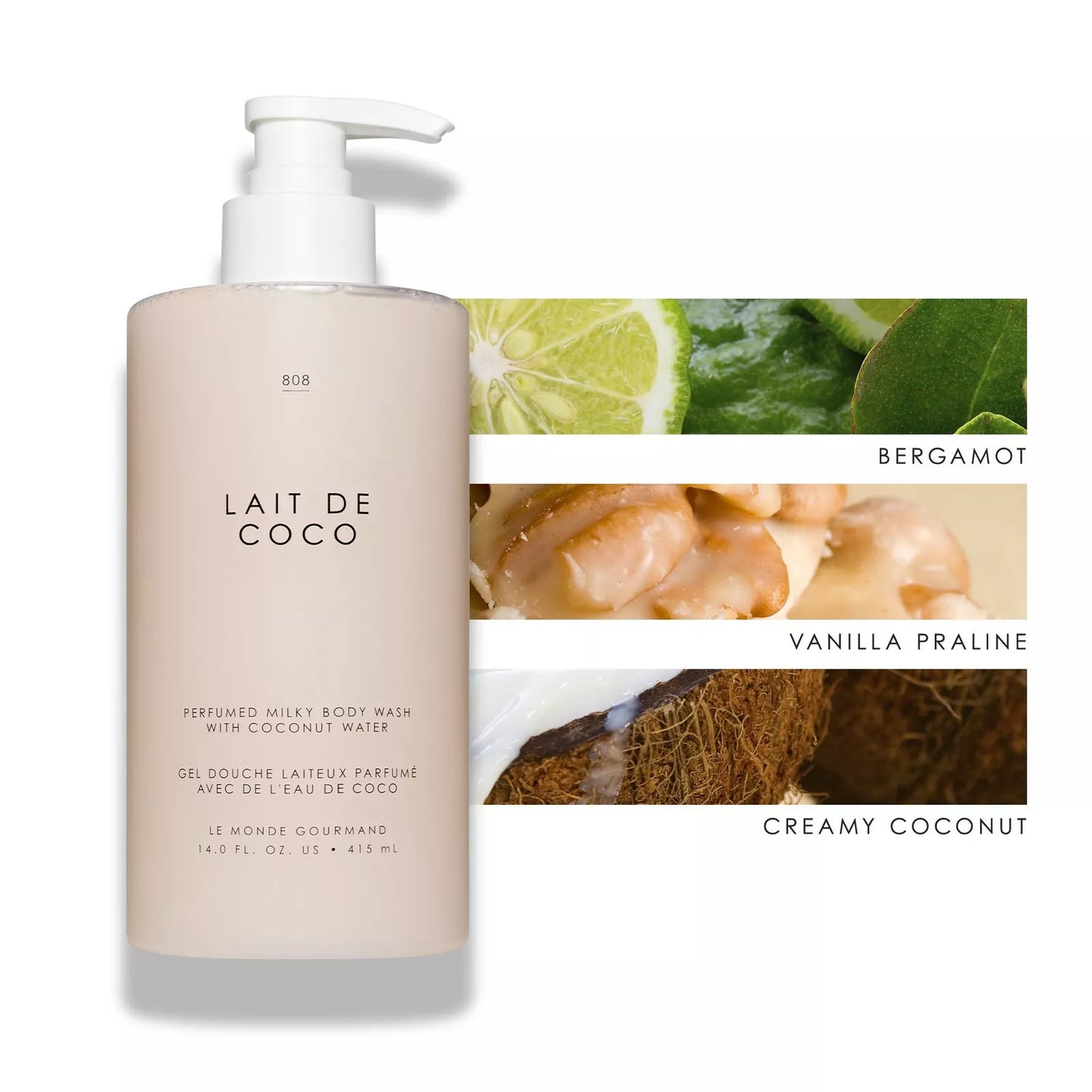 Le Monde Gourmand – Lait de Coco Perfumed Milky Body Wash (10 fl. oz.)