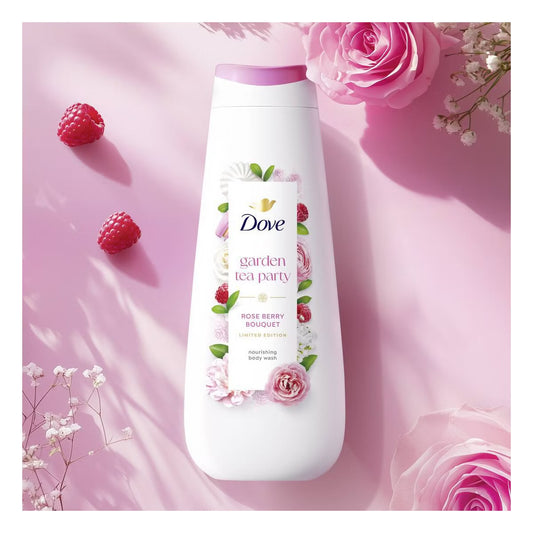 Dove Garden Tea Party Body Wash – Rose Berry Bouquet (Limited Edition)