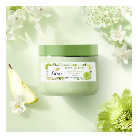 Dove Garden Tea Party Body Scrub – English Pear Blossom (Limited Edition)