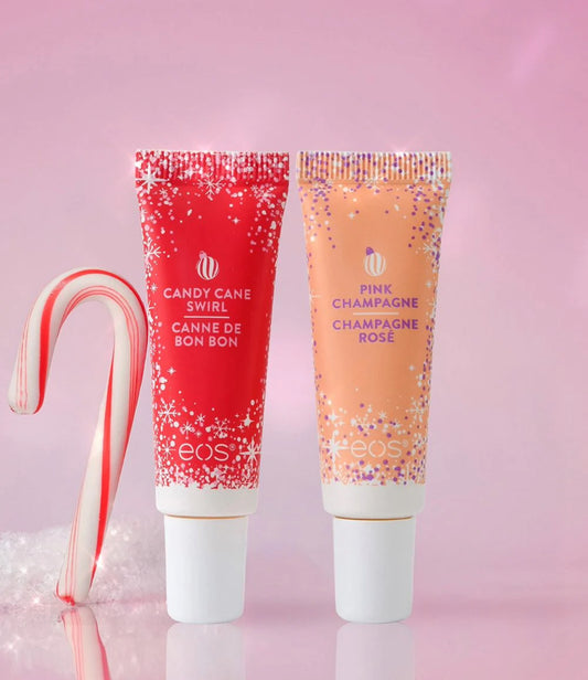 EOS – Pink Champagne & Candy Cane Swirl Super Balm 2-Pack