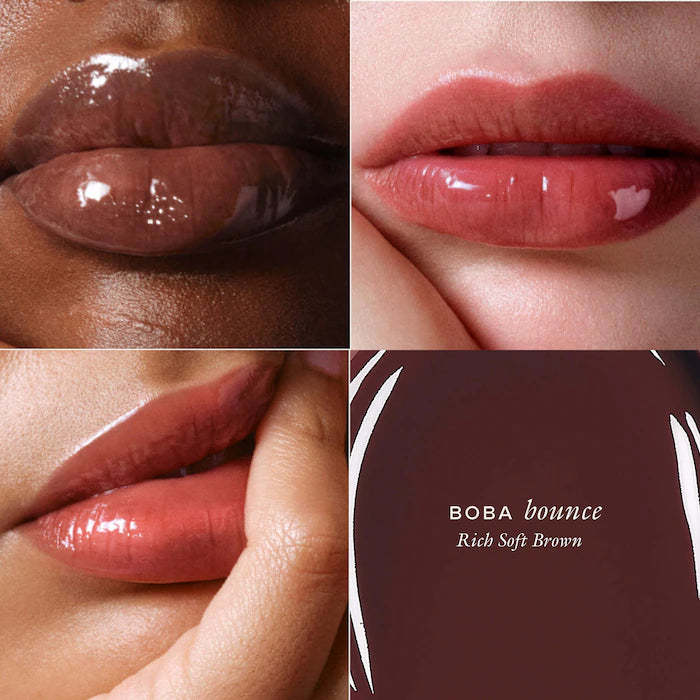 EADEM – Le Chouchou Exfoliating + Softening Peptide Lip Balm - Boba Bounce - rich soft brown