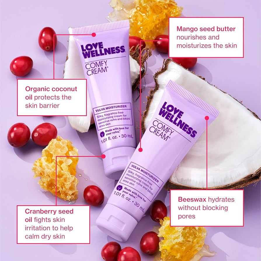 Love Wellness – Comfy Cream Vulva & Vaginal Moisturizer (1.01 oz)